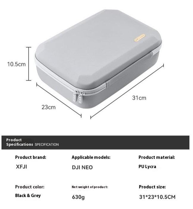 Estuche de Almacenamiento Compatible con DJI Neo Fly More Combo, Bolsa de Almacenamiento Impermeable, Bandolera de Almacenamiento Portátil, Estuche de Viaje, Estuche de Transporte