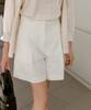 Noing Cotton Blending Half Pants (Cream)