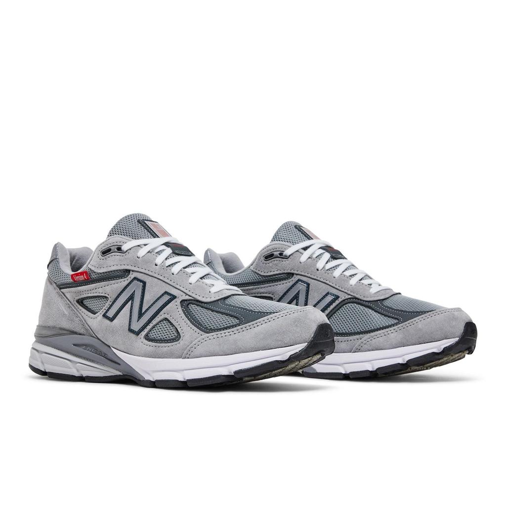 New Balance 990v4 Made In USA 'Red Label - Grey' (Unisex) Grey / Red Running Shoes M990VS4