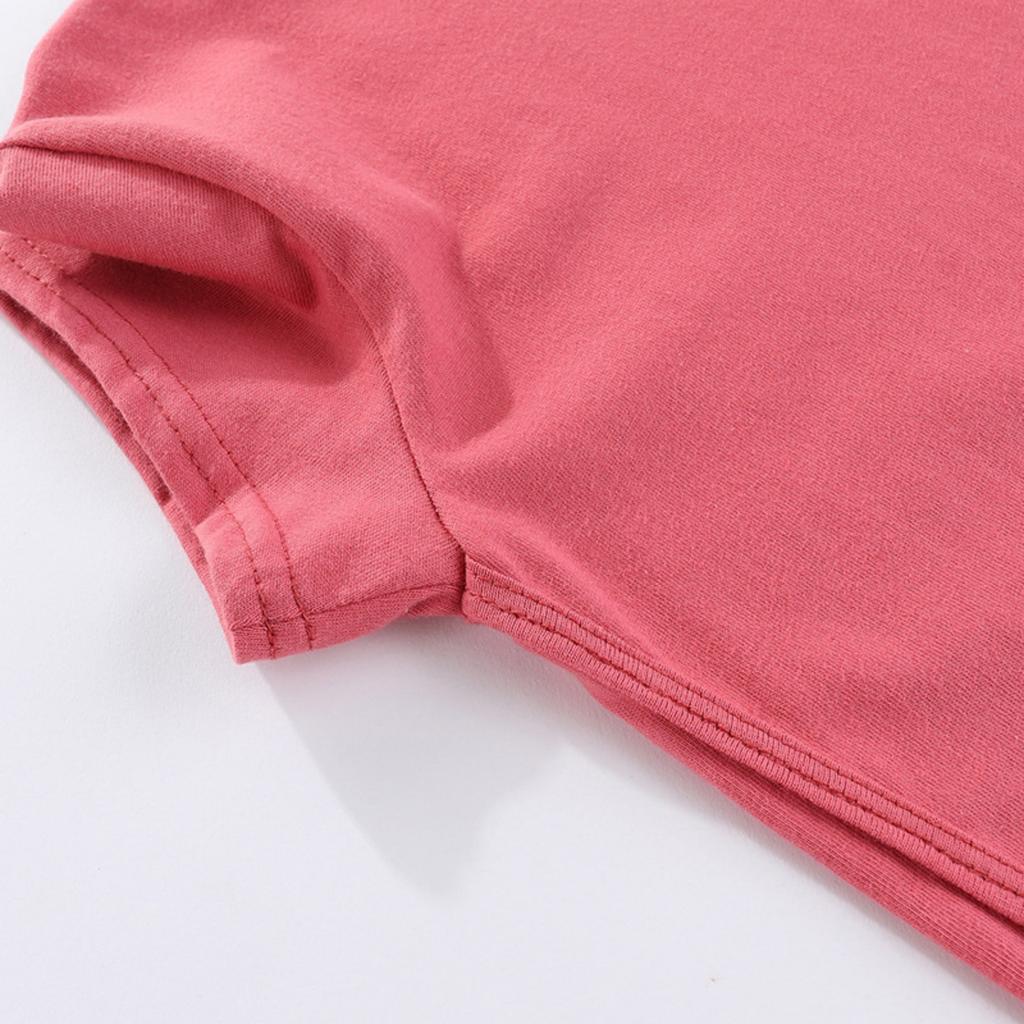 Summer Children's Fashionable Loose Cotton Short Sleeved T-shirt Candy Colored Top
