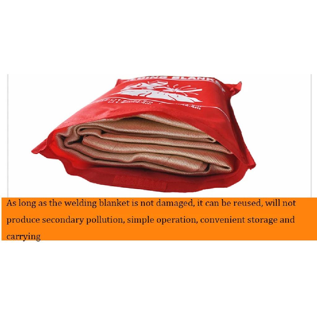 3*3m Thickened Welding Insulation Blanket Glass Fiber Fire Blanket Welding Protective Blanket Supplies