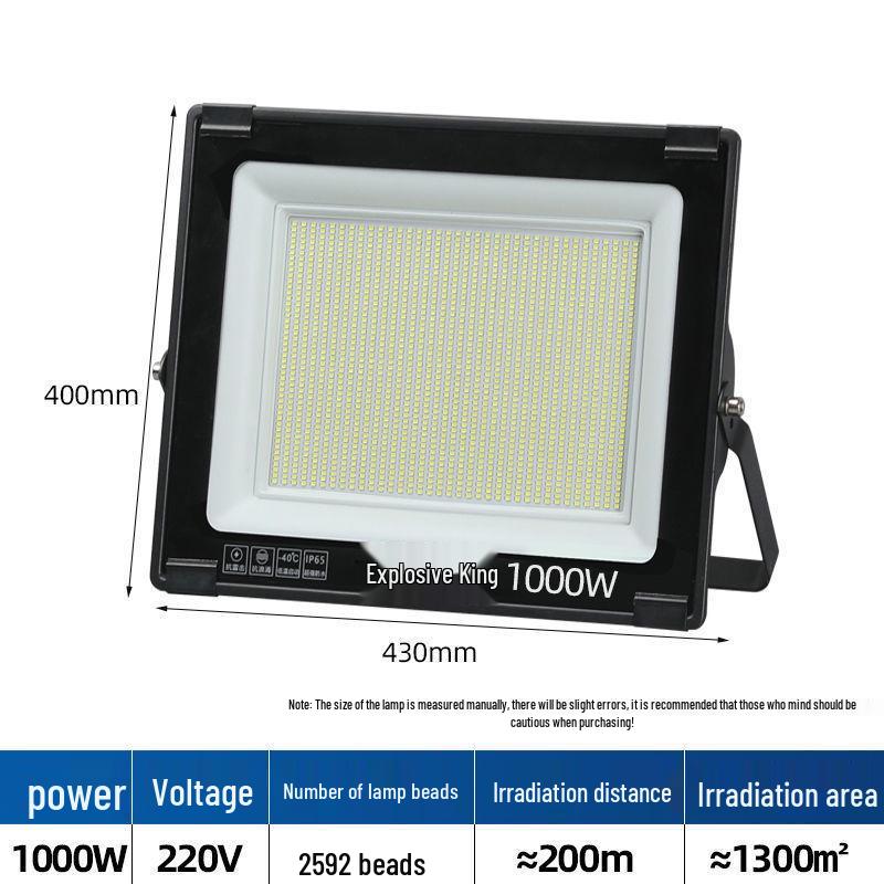 LED Waterproof Outdoor Spotlight Floodlight for Advertising and Courtyard Lighting