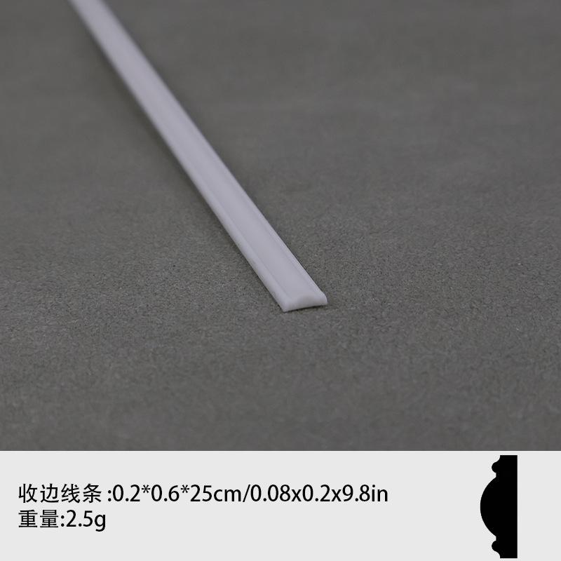 

2шт 1:12 Кукольный домик Миниатюрный плинтус Миниатюрная линия талии Декор для ванной комнаты и гостиной Игрушка Аксессуары для кукольного домика A4