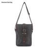 Retro Men's Oil Wax Canvas & Leather Crossbody Shoulder Bag - Trendy Outdoor Travel Casual Bag