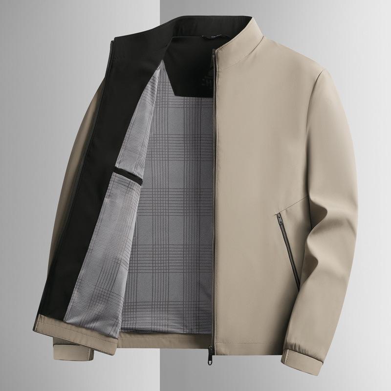 Jacket Men Autumn Sense In The Elderly Stand-up Collar Dad Casual Jacket Men On Clothes