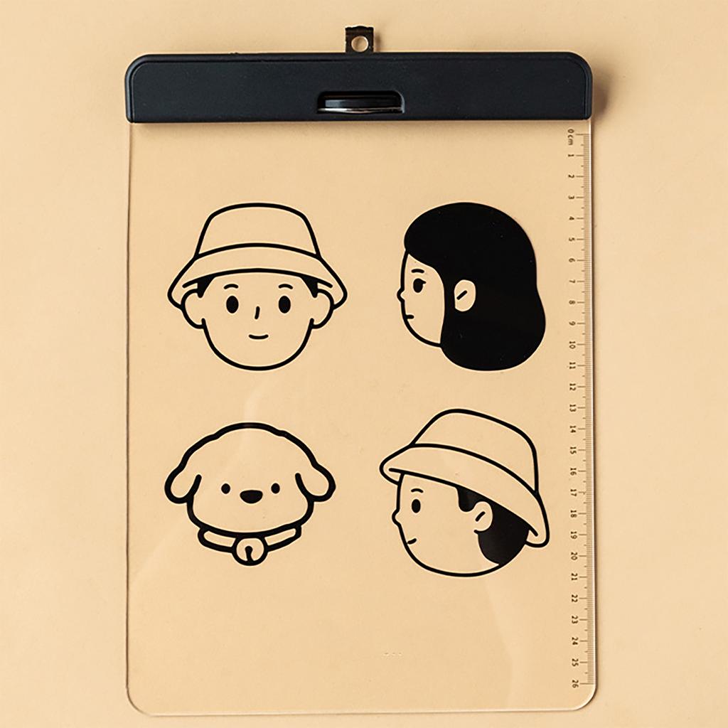 Acrylic Clipboard Transparent Document File Organizer  Clipboard for  Paper Students Drawing