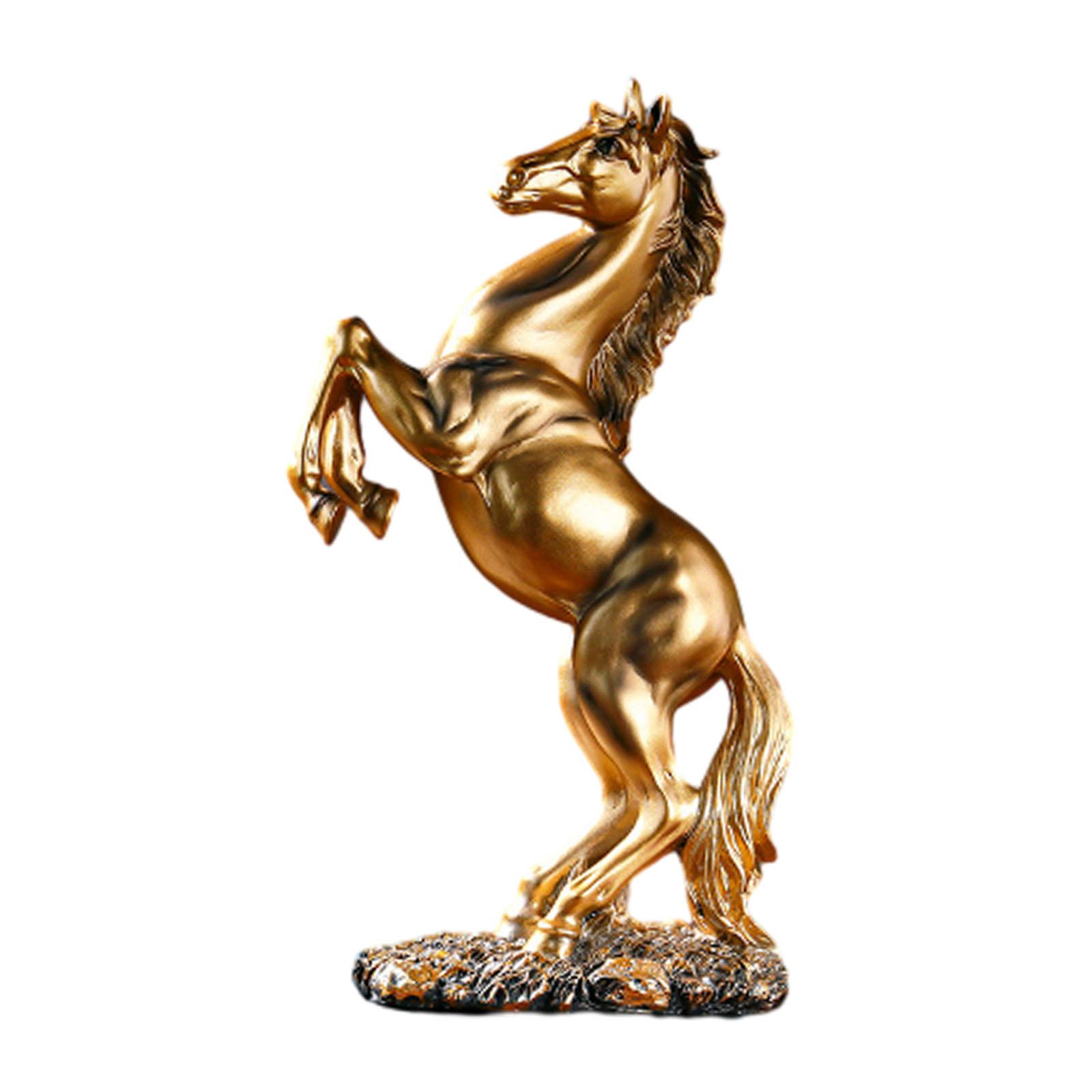 

Статуэтки лошадей - Полимерная стоящая скульптура, украшение, декор для стола, орнаменты медный