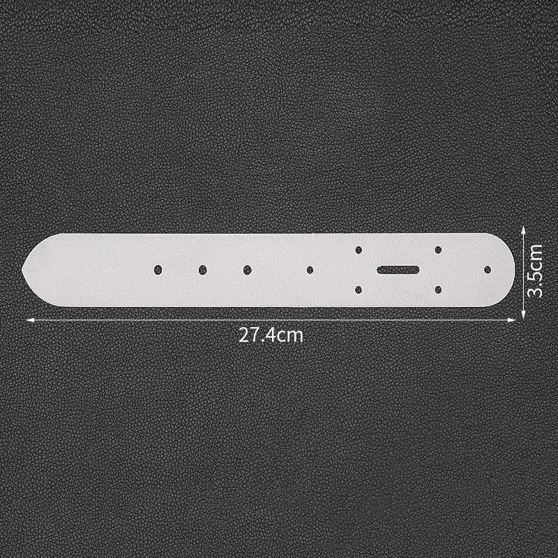 

Belt Punching Positioning Template, Acrylic Version 5 Model Vegetable Tanned Belt Fixing Plate, Positioning Plate 35mm