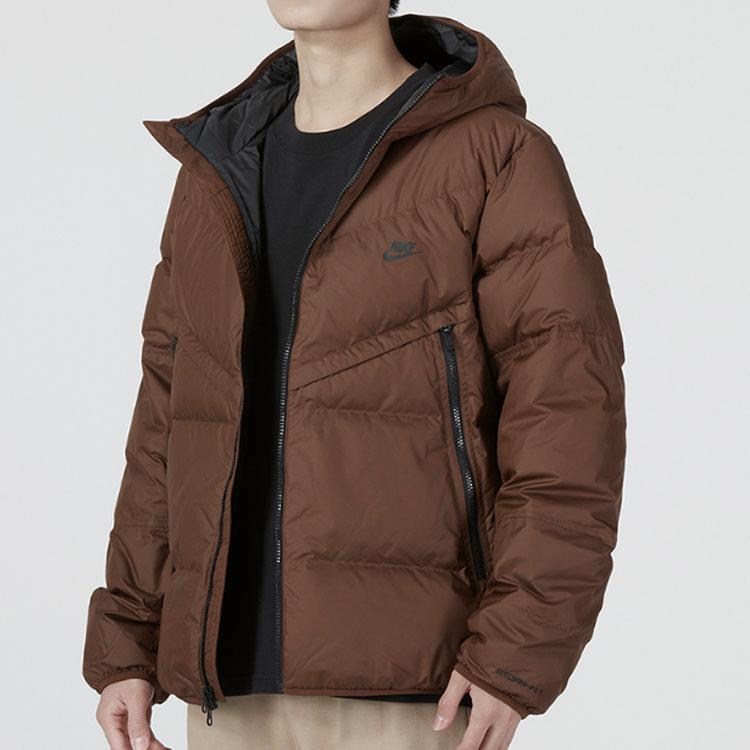 Nike Down Jacket Men's Dark Brown (Unisex) Down Jackets DV1132 259
