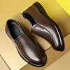 New Designer Solid Color Dress Shoes for Men Spring Autumn Fashion Leather Shoes Man Soft Sole Business Casual Shoe Male