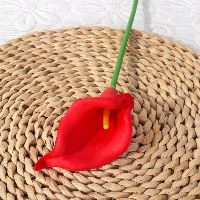 Pu Calla Lily Artificial Flower For Wedding Decor Home Staging Photography Prop