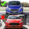 For Ford Fiesta 2013-2017 Gloss Black Honeycomb Front Bumper Lower Grille Grill