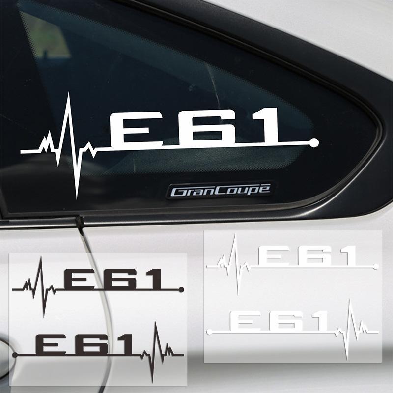 

2 шт. мультимодельные наклейки и наклейки на окна автомобиля, наклейки на кузов автомобиля, наклейки на капот двигателя для Bmw E60 E61 E46 E39 E91, аксессуары E61 чёрный