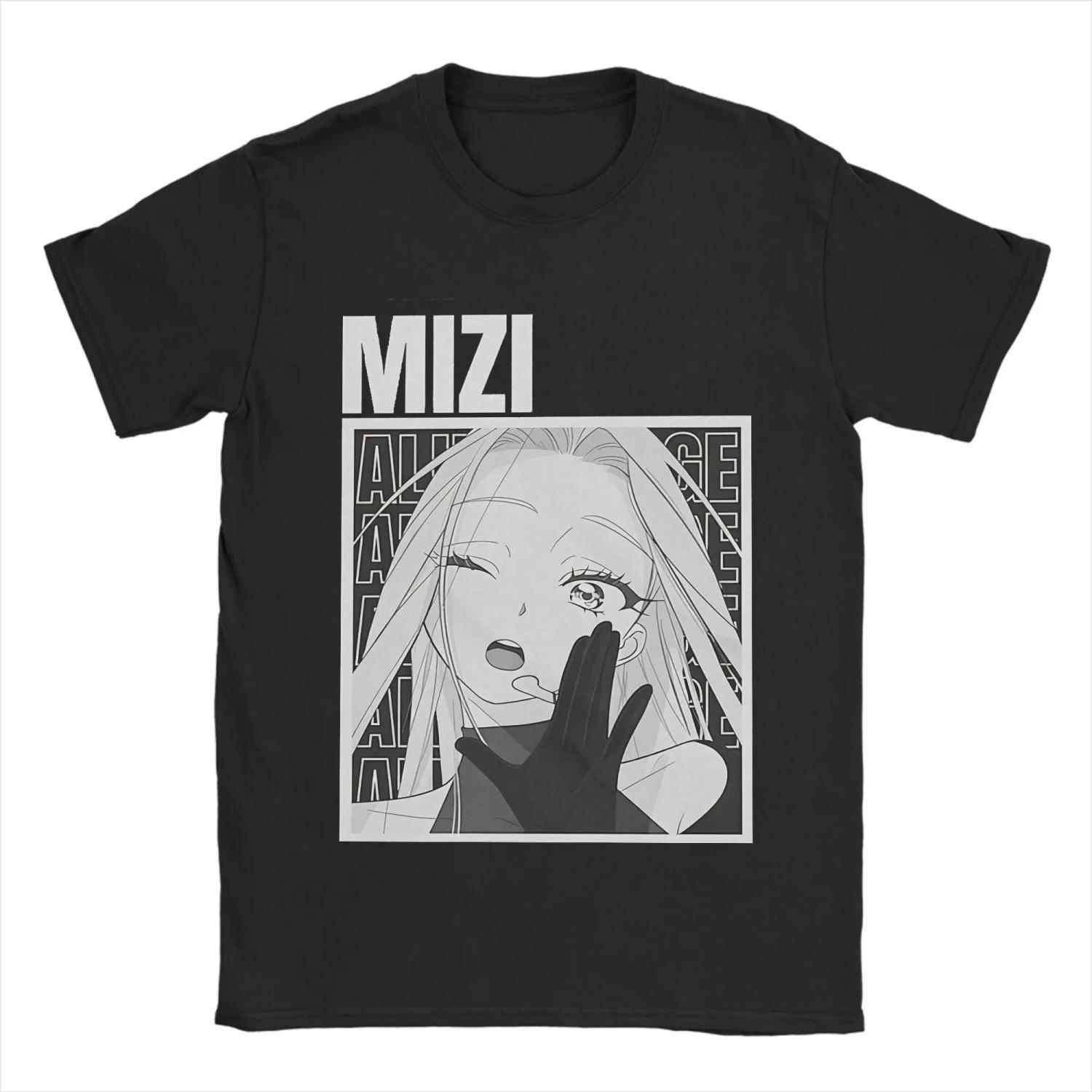

Novelty Mizi Alien Stage Anime T-Shirt Round Neck Short Sleeve Clothing Cotton Summer Tops S чёрный
