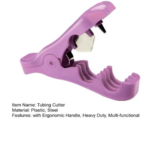 2-In-1 Combination Tubing Cutter Hole Punch with Ergonomic Handle Heavy Duty Drip
