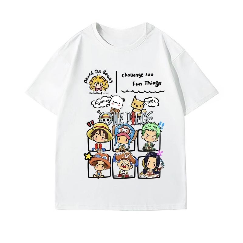 Anime One Piece Chopper Luffy Printed Tshirt Unisexs and Womens Tshirt Unisexs Top Sports Tshirt Unisexs Tshirt Summer Tee 2026 S