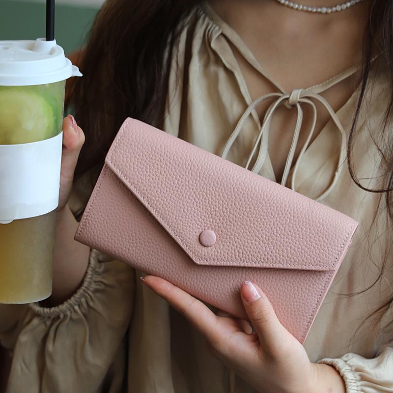 2024 Women's Genuine Leather Multifunction Long Wallet and Coin Purse with Phone Holder