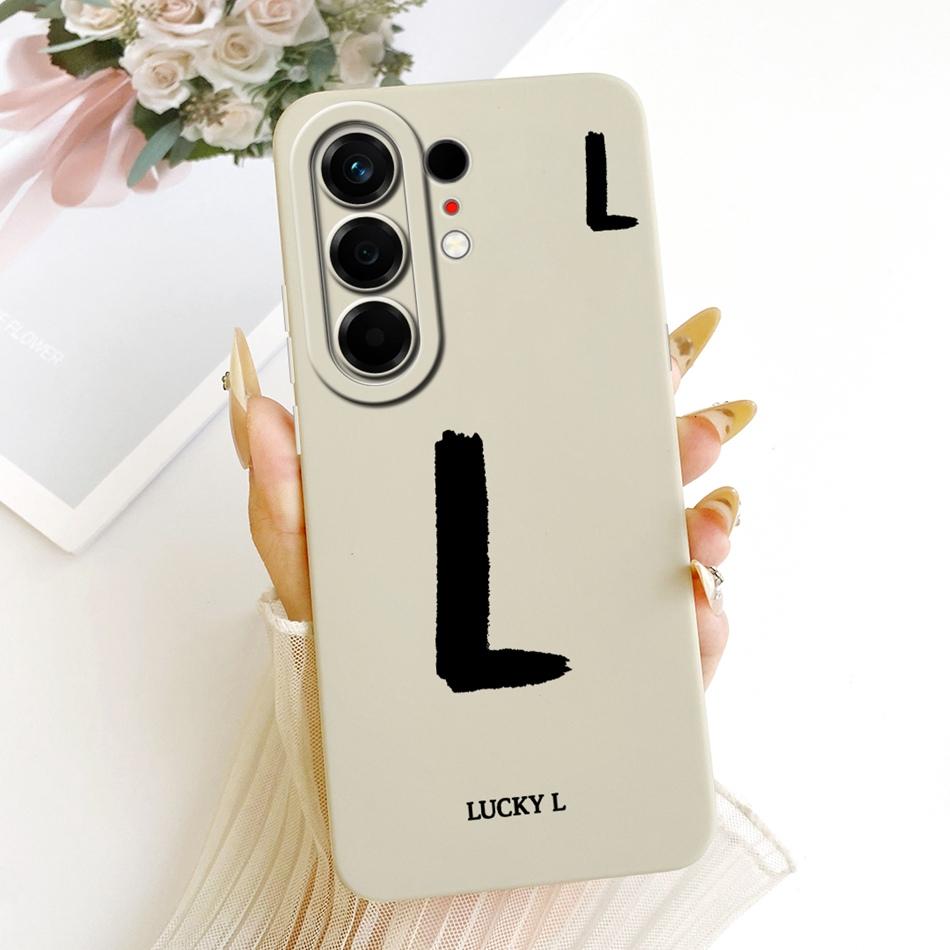 For Tecno Camon 50 Pro 4G CN5c Lucky Initial Letter Phone Case For Tecno Camon 50Pro 4G Soft Silicone Cases Bumpers