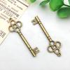3-Color DIY Alloy Retro Key Jewelry Pendants