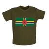 Dominica Grunge Style Flag - Baby Kids Boys Girls Unisex T-Shirt / Babygrow - Dominican Country Love