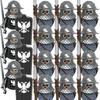 Medieval Antigo Guerreiro Águia Negra Cavaleiro Bloco de Construção Conjunto Mini Soldado Modelo Brinquedos Infantis Presente de Aniversário para Meninos