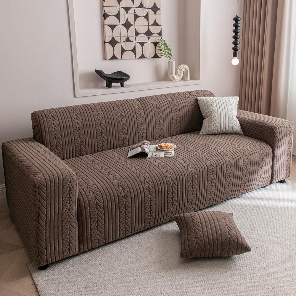 Stretch Thick Premium Cat Scratch Resistant Sofa Cover, All Season Full Wrap Dustproof Couch Slipcover
