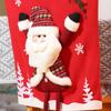 Christmas Chair Cover Snowman Santa Claus Elk Deer Chair Cover Christmas Table Decoration Dining Chair Cover Xmas Party Supplies