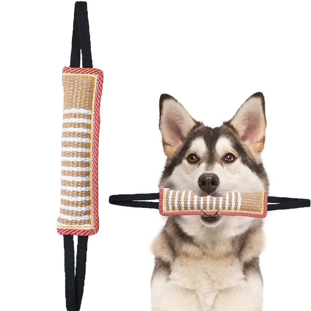 Burlap Dog Bite Stick - Training, Chewing, and Fetching Toy