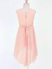 Kids Girls Sequins Chiffon High-low Pageant Wedding Bridesmaid Summer Party Flower Girl Knee Length Dress