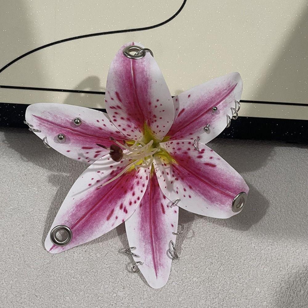 Simulation Flower Flower Keychain Exquisite Bag Pendant Creative Lily Keychain