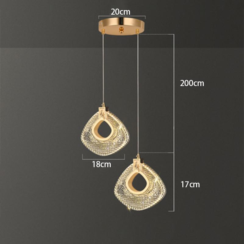 Nordic LED Pendant Lights Indoor Lighting Luxurious Hanging Lamp Home Living Room Decoration Dining Tables Bedside Aisle Light