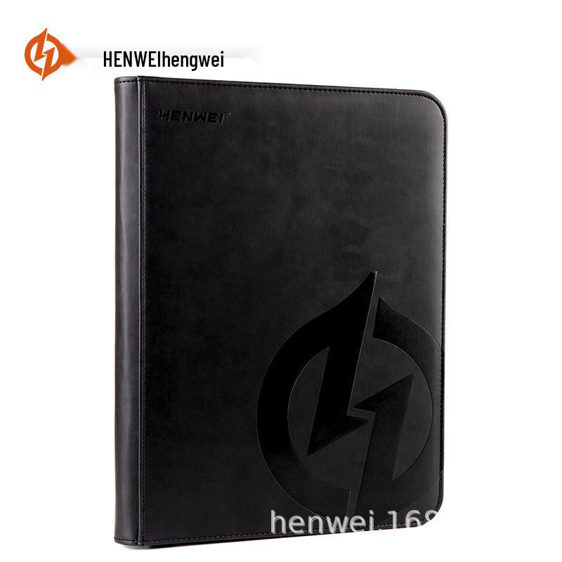 PU Leather Waterproof 4-9 Grid Pokemon Card Album & Zipper Holder for Game, Football, and Baseball Cards. 4-Grid 160 Cards серый