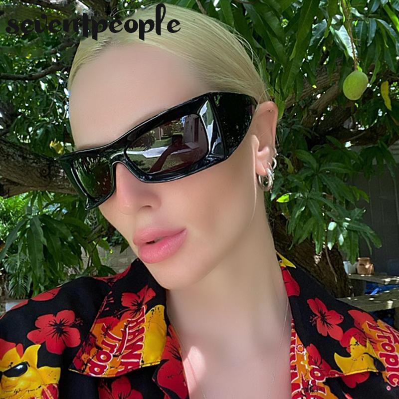 Oversized Square Sunglasses Women Punk Shield Sun Glasses For Men Streetwear Y2k Sunglass Unisex Outdoor Sports Goggle Male