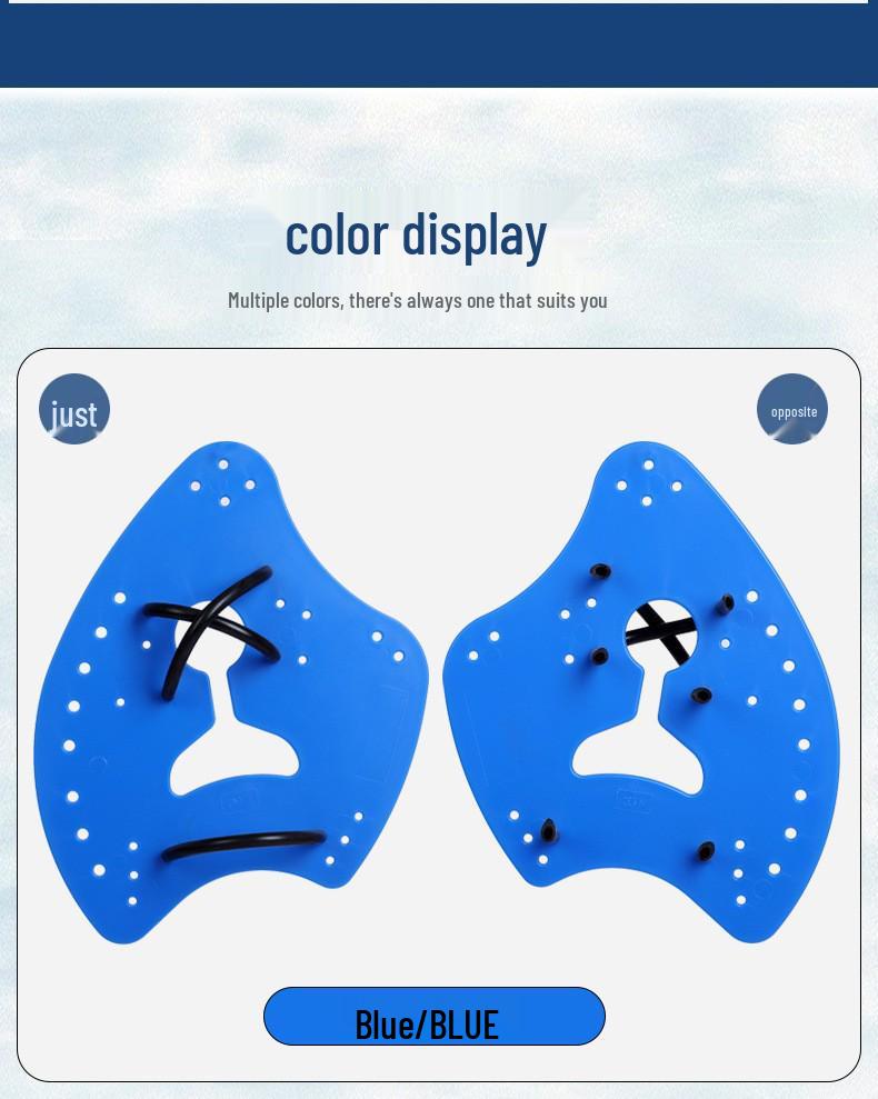 Axe-Style Sculling Hand Paddles for Adult and Child Swimming Training