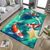 Koi Fish Artwork Office Rug Chair Mat, Entryway Carpet, Suitable for Front Door, Bedroom, Living Room, Desk, Holiday Gift