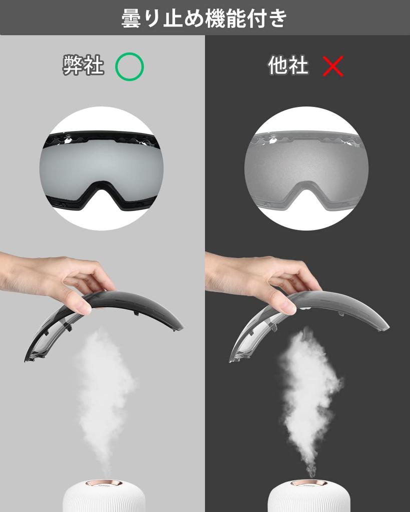 AutoGo Ski Snow and Snowboard Compatible with Glasses and Baseball UV and Impact Resistant Silver Goggles, Goggles, Goggles, Helmets, Wide-Vision