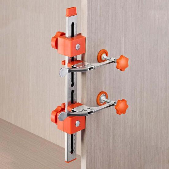 Drawer Slide Jig with Toggle Clamp Magnetic Arm Design Wide Application Fast Accurate Installation Precision Cabinet Drawer Jig Tool