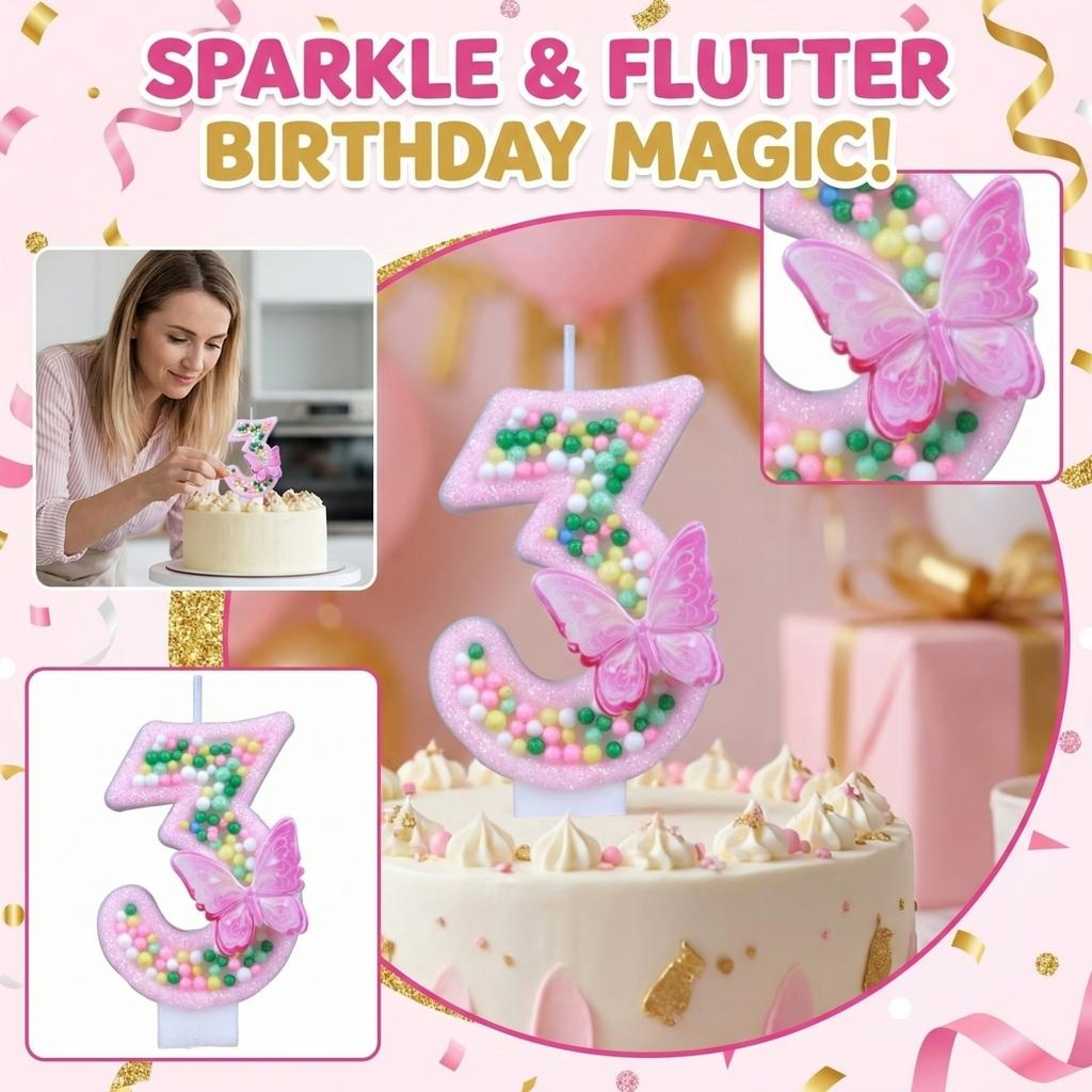 Fashion Cartoon Creative Birthday Candles Party Digital Candles