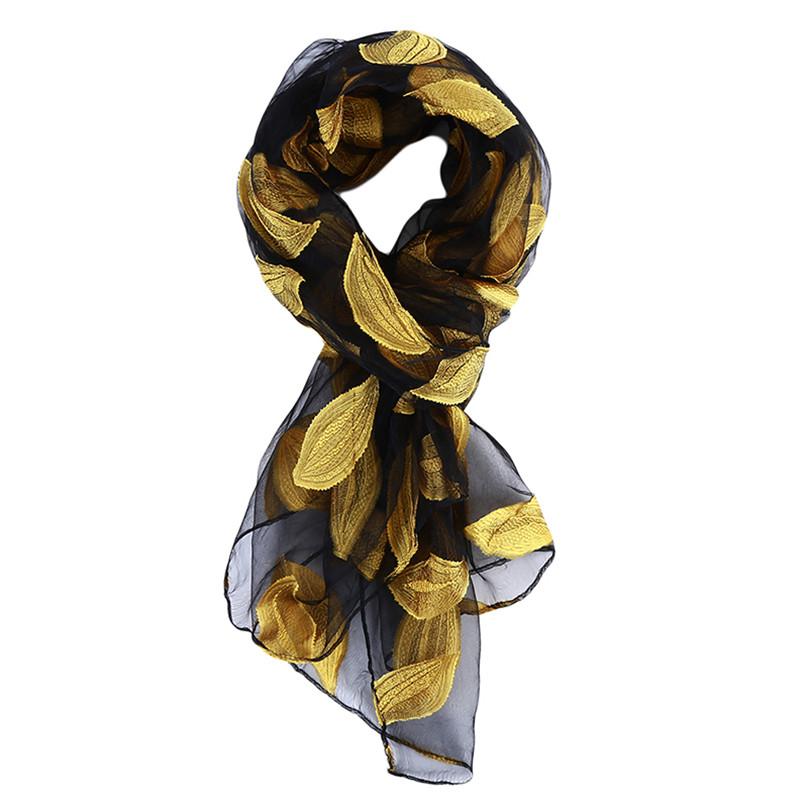 Sciarpe primaverili in organza da donna, protezione solare lunga estiva, involucri di pashmina e scialli, stole