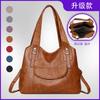 New Retro Large-capacity Portable Shoulder Bag Trendy Soft Leather Texture Bag Messenger Bag Fashionable