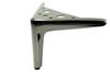 Set of 4 furniture legs Anchor Elegant black chrome height 12 cm