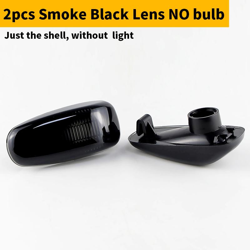 

2x Side Marker Light Turn Signal Lamp Cover without Bulb 2108200921 for Mercedes-Benz Vaneo W414 2002-2005 W638 96-03 W210 S210 Smoke lens No bulb