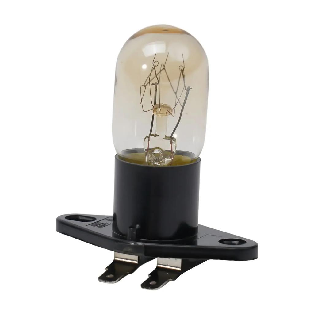 2A 250V 25W Microwave Oven Bulb High Temperature Resistant Microwave Oven Bulb Household Clear Glass Refrigerator Lighting Bulb