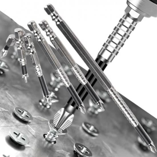 

Набор сверл с магнитной отверткой, магнитные сверла Relaxrich Strong для металла, набор отверток Lifesparking Anti-Slip Electric Durability 25 1set