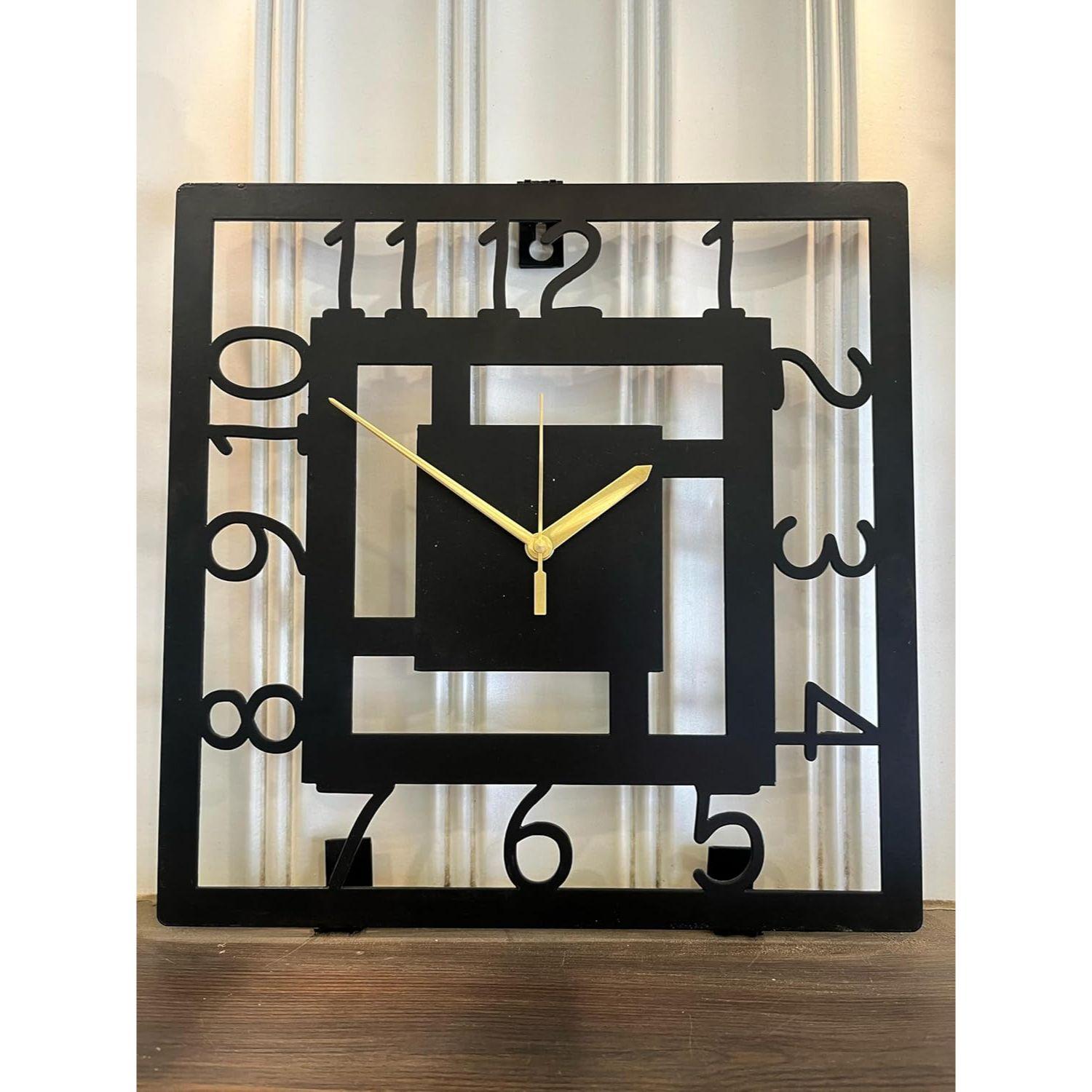 

Классические настенные часы квадратной формы | Элегантные металлические настенные часы для дома, офиса, гостиной, спальни