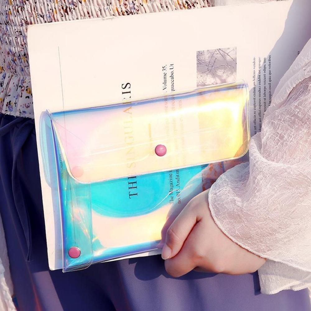 4Pcs Transparent Cosmetic Bag Women Makeup Storage Clear Organizer Wash Travel Portable Toiletry Multifunction Purse Pouch Bag