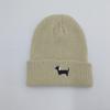 Winter Warm Knit Hat, Korean Style Puppy Embroidery Knit Hat, Men's and Women's Warm Cute Pullover Hat