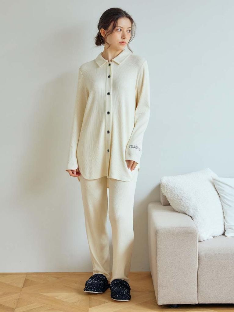 Gelato Pique Robuchon Ribbed Long Shirt PWCT251215IVRF Joël