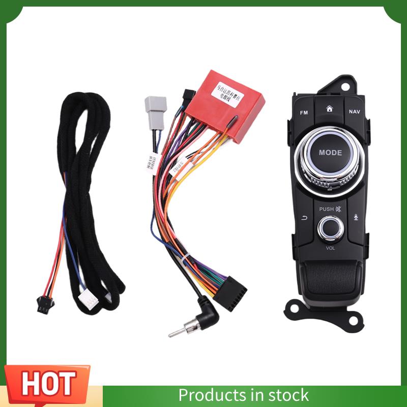 AU63-Car Central Controller Mode Knob Button Mouse NAV Controller Switch Button For Mazda CX-3 2 Demio Low-End 2014-2021