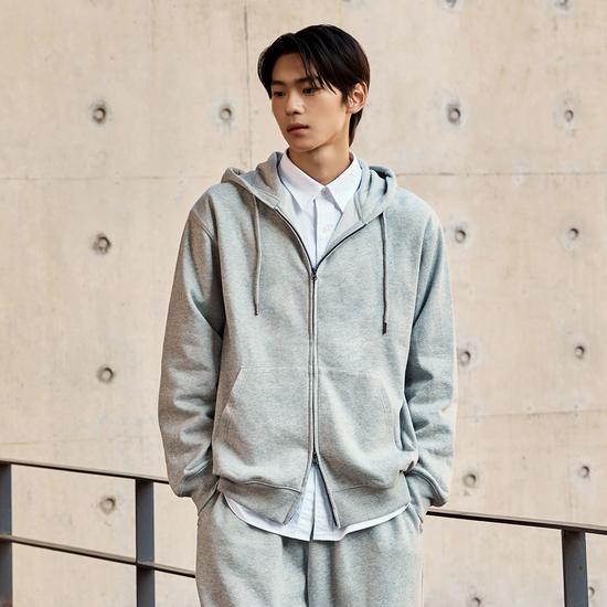 Men s 2-Way Hoodie Zip-up Fleece SPMZF4TC02 S чёрный